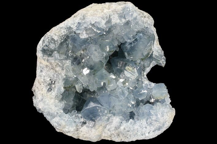 Blue Celestine (Celestite) Crystal Geode - Madagascar #87134